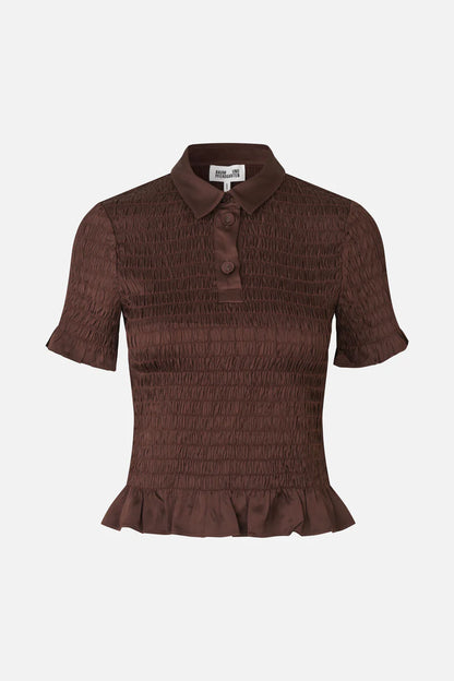MYKA BLOUSE - Coffee Bean
