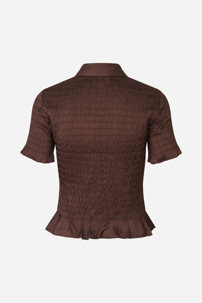 MYKA BLOUSE - Coffee Bean