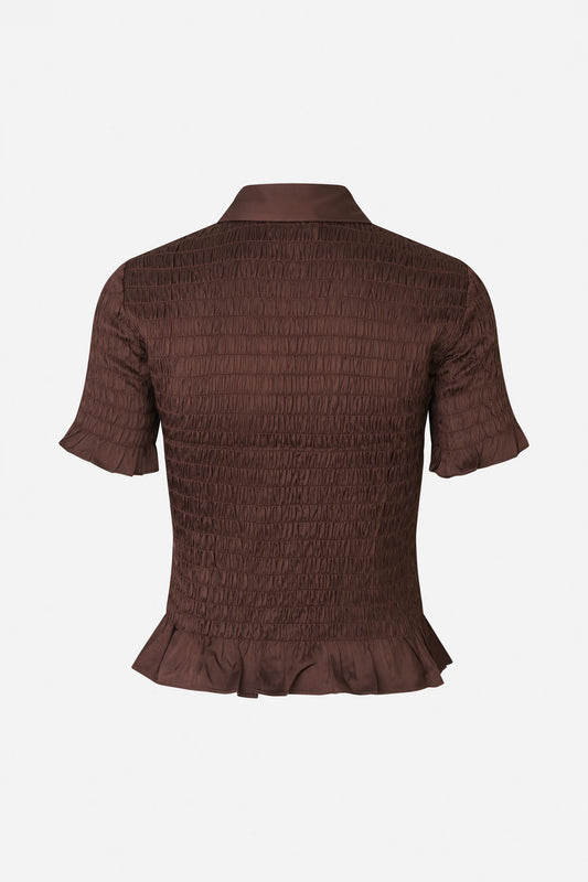 MYKA BLOUSE - Coffee Bean