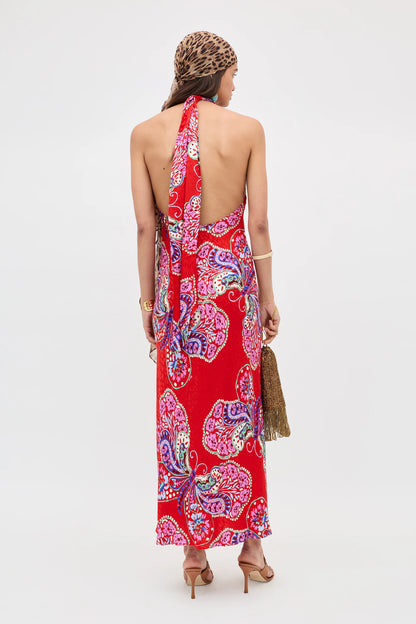 butterfly_bloom_jacquard_red_maura_satin_midi_dress