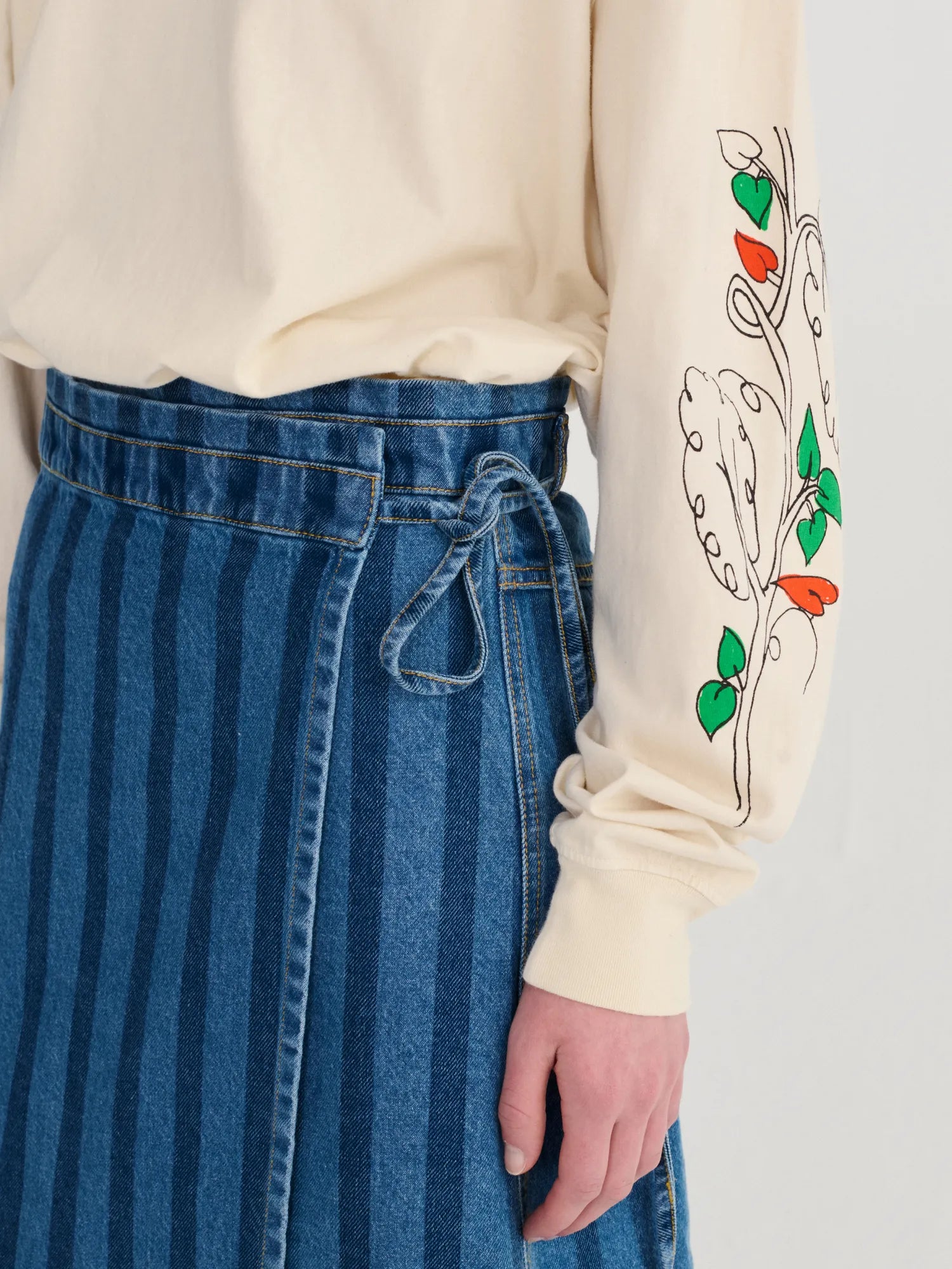 casa_ru_striped_denim_skirt