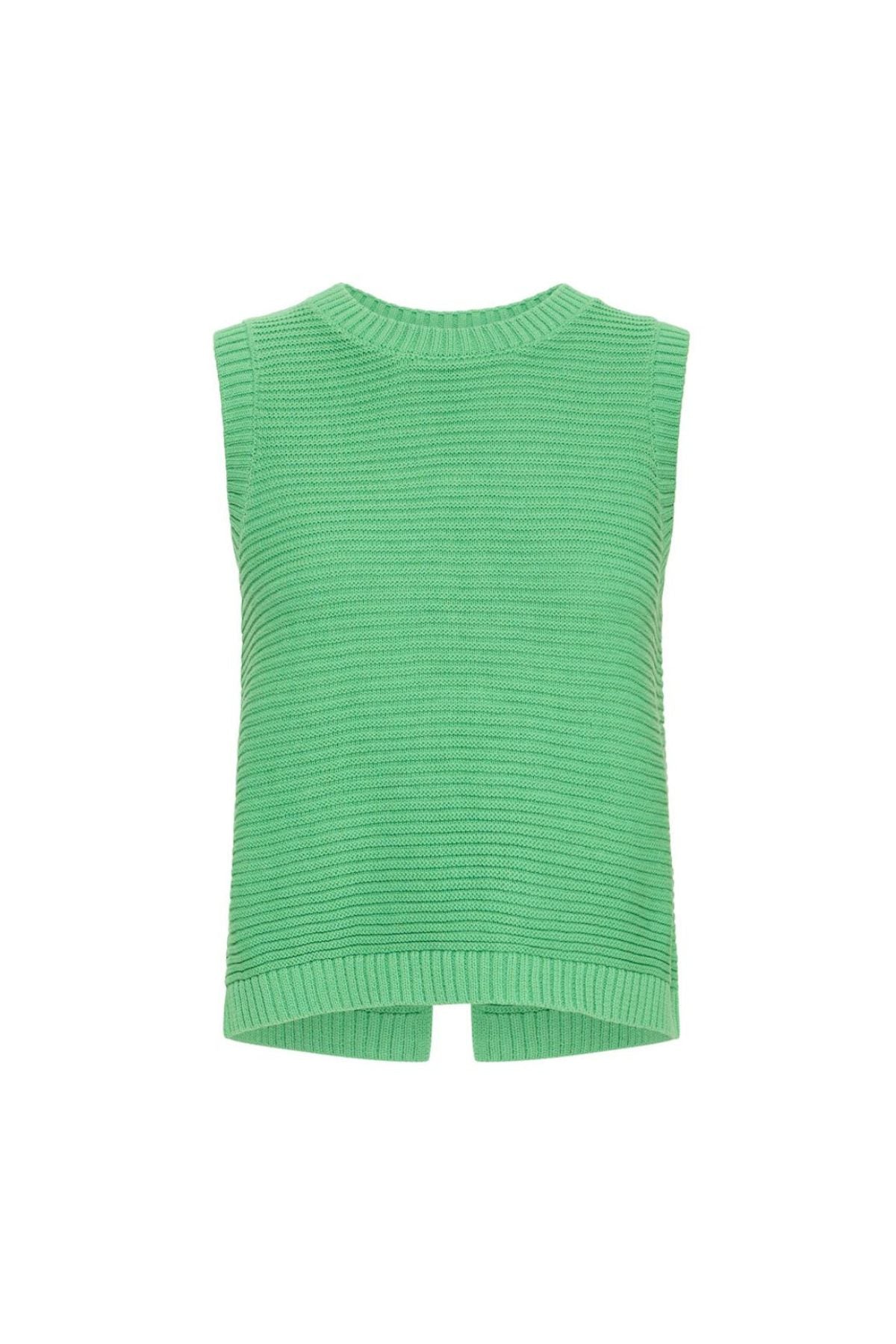 fresh_green_sleeveless_knit_vest