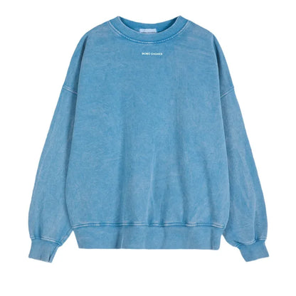 EASE ORGANIC COTTON SWEATSHIRT – Blue