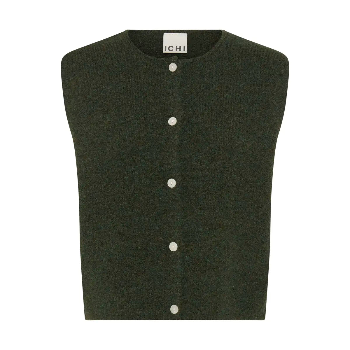 SLEEVLESS KNIT - Dark Green