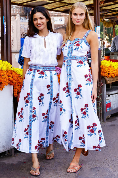 MARGARITTE DRESS - Block Print Organic Cotton