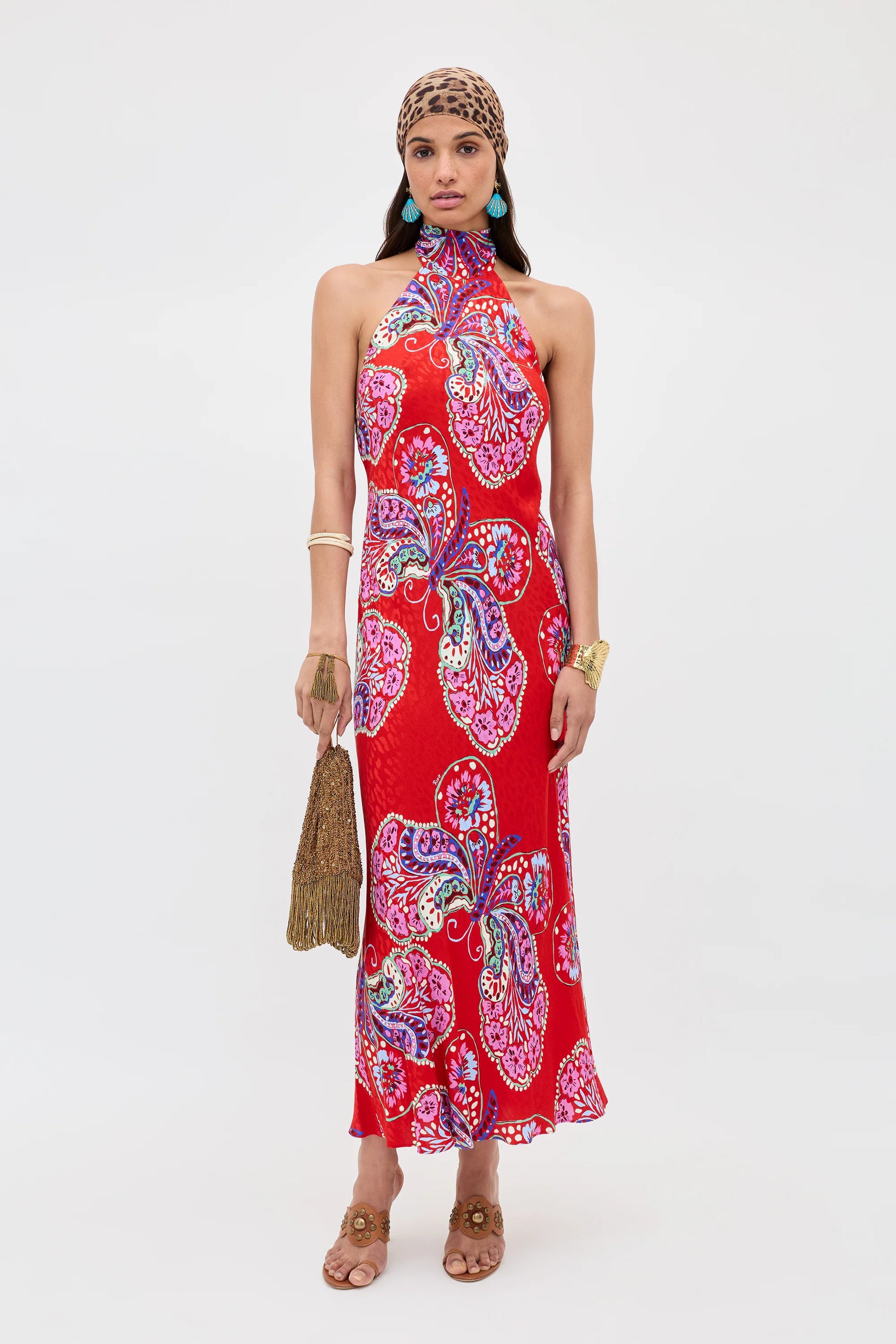 maura_satin_midi_dress_butterfly_bloom_jacquard_red