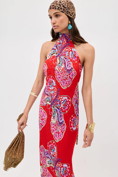 red_jacquard_maura_satin_midi_dress