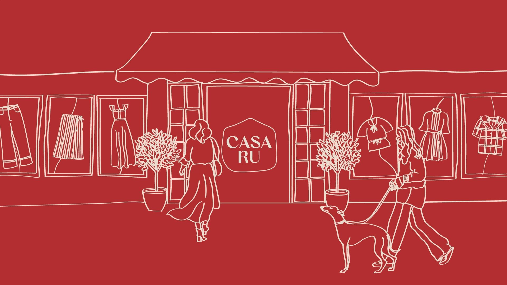 casa ru shop illustation