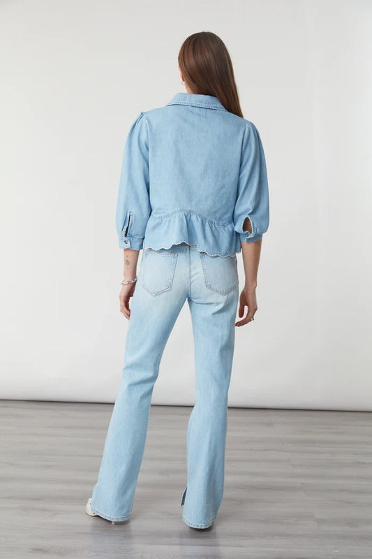TATE BLOUSE - Summer Sky