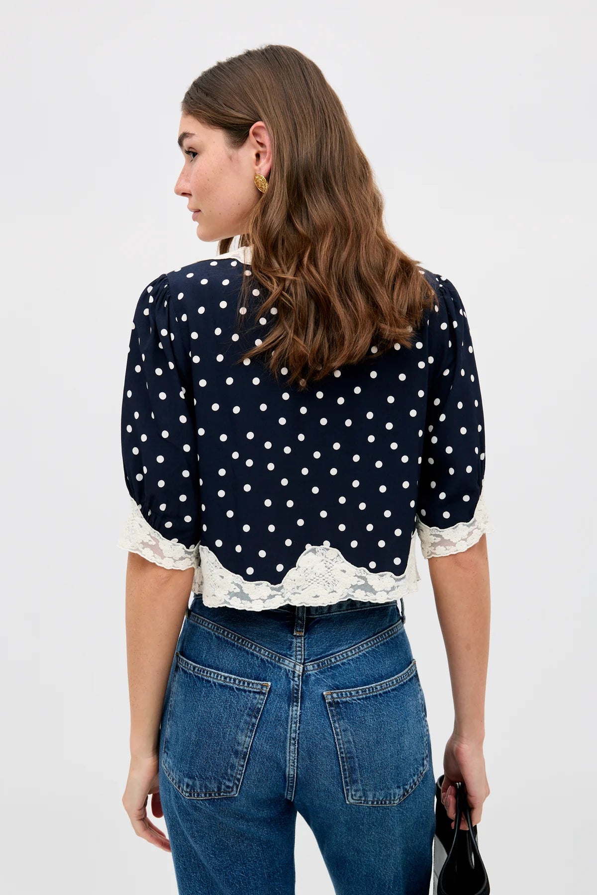 URSULA TOP - Layla Dot Navy